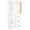 vidaXL Visoka komoda bijela 69,5x34x180 cm konstruirano drvo
