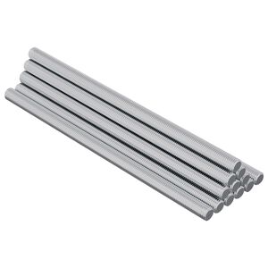 vidaXL Navojni &scaron;tapovi 12 pcs Srebrno M6 x 120 mm Metal