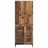 vidaXL Highboard Zidne Staro drvo 69,5 x 34 x 180 cm Konstruirano drvo