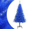 vidaXL Umjetno božićno drvce sa stalkom plavo 120 cm PVC
