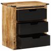 vidaXL Komoda s 3 ladice 55 x 35 x 60 cm od masivnog drva manga