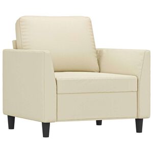 vidaXL Fotelja krem 60 cm od umjetne kože