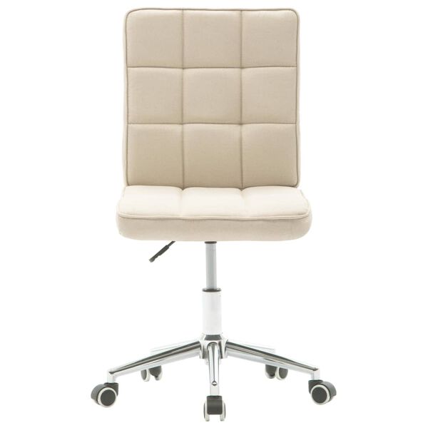 vidaXL Blagovaonske stolice od tkanine 4 kom krem