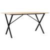 vidaXL Blagovaonski stol X-oblika 160x80x75 cm od borovine i čelik
