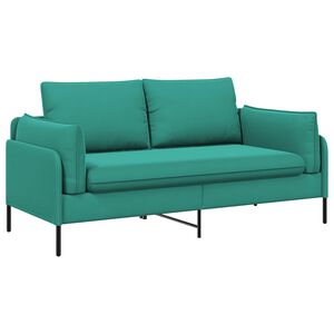 vidaXL Sofa za dvije osobe 2-sjedalo Tirkizna 188 x 81 x 89 cm Bar&scaron;un