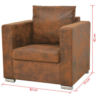 vidaXL 3-dijelni set sofa od umjetne brušene kože
