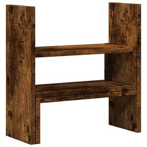 vidaXL Organizator za stol podesivi boja hrasta 40 x 17 x 41 cm drveni