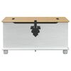 vidaXL storage box s ladicama Bijelo 90 x78 x 45 cm Čvrsto borovo drvo