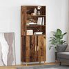 vidaXL Highboard Staro drvo 69,5 x 32,5 x 180 cm Konstruirano drvo