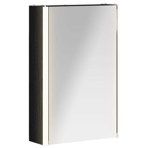 vidaXL Kupaonski ormar s ogledalom Crni hrast 33 x 11,5 x 50 cm