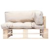 vidaXL Vrtna sofa od paleta od borovine s jastucima boje pijeska