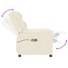 vidaXL Električni masažni naslonjač od umjetne kože krem