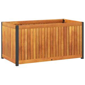vidaXL Vrtna sadilica 85 x 45 x 44 cm masivno bagremovo drvo i čelik
