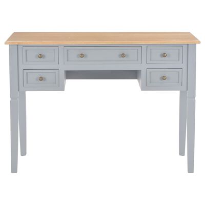 vidaXL Pisaći stol sivi 109,5 x 45 x 77,5 cm drveni