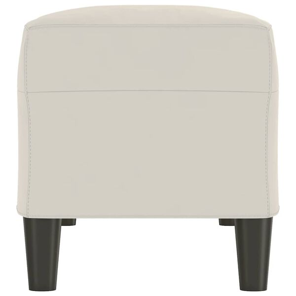 vidaXL Klupa krem 100 x 35 x 41 cm baršunasta