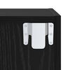 vidaXL Set TV stalka Zidne 2 pcs Crni hrast Konstruirano drvo