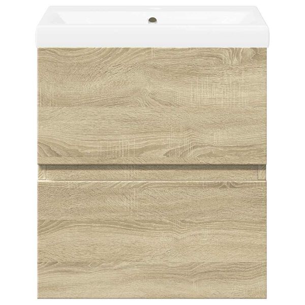 vidaXL 2-dijelni set kupaonskog namje&scaron;taja boja hrasta sonome drveni