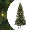 vidaXL Umjetno božićno drvce s stalakom Zelena 210 cm PE i PVC
