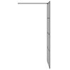 vidaXL Zid za walk-in tu&scaron; Crna 100 x 195 cm Staklo otporno na udarce