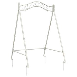 vidaXL Okvir za ljuljačku Antič White 113 x 121,5 x 168 cm Čelik