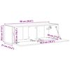vidaXL TV zidni ormar Staro drvo 98 x 31 x 29,5 cm Konstruirano drvo