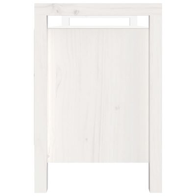 vidaXL Klupa za hodnik bijela 110x40x60 cm od masivne borovine