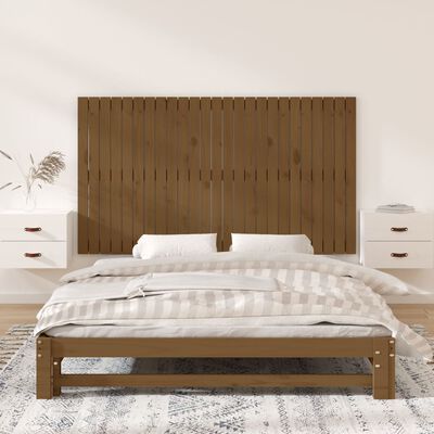 vidaXL Uzglavlje za krevet boja meda 159,5x3x90 cm masivna borovina