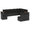 vidaXL Patio Sofa Set 10-sjedala Black