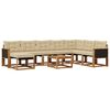 vidaXL Set vanjskih sofa 9 kom. Prirodna i bež