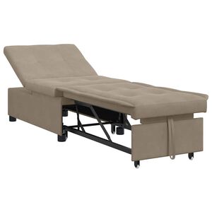 vidaXL Krevet-sofa na razvlačenje Sivo-smeđa 194 x 67 x 82 cm