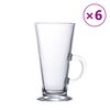vidaXL Ča&scaron;e za kavu s mlijekom s ručkom 6 kom 250 ml