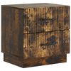vidaXL Noćni ormar s ladicama Dimljeni hrast 43 x 34,5 x 44,5 cm
