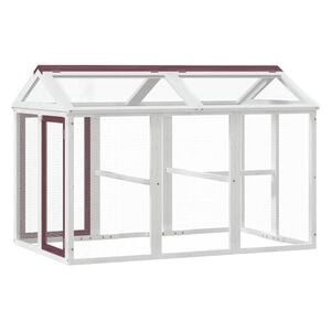 vidaXL Boks za životinje boja kave 141 x 94 x 104 cm masivna borovina