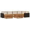vidaXL Set vanjskih sofa 7 kom. Prirodna