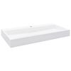 vidaXL Umivaonik od lijevanih minerala/mramora 100 x 46 x 11 cm bijeli