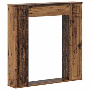 vidaXL Okvir za kamin Staro drvo 100 x 20 x 100 cm Konstruirano drvo