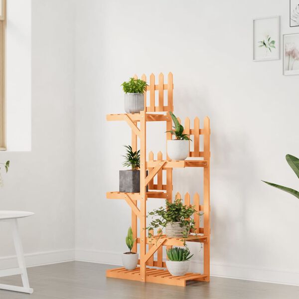 vidaXL Stalak za cvijeće 60 x 25 x 130 cm od masivne jelovine