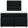 vidaXL Krevet box spring s madracem crni 120 x 190 cm od tkanine