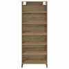 vidaXL Highboard Umjetnički hrast 69,5 x 34 x 180 cm Konstruirano drvo