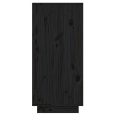 vidaXL Konzolni ormarić crni 60 x 34 x 75 cm od masivne borovine