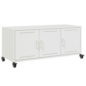 vidaXL TV ormarić bijeli 100,5 x 39 x 43,5 cm čelik
