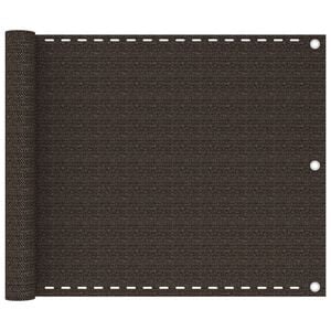 vidaXL Balkonski zastor smeđi 75 x 300 cm HDPE