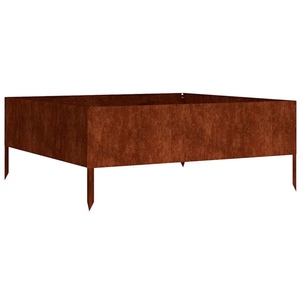 vidaXL Povi&scaron;ena vrtna gredica 100 x 100 x 41 cm od čelika COR-TEN