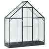 vidaXL Vrtni staklenik s vratima Antracit 183,5 x 63,5 x 207 cm