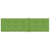 vidaXL Jastuk za ležaljku pro&scaron;arani zeleni (75+105) x 50 x 4 cm tkanina