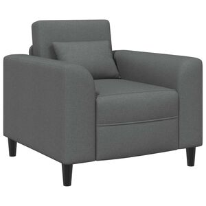 vidaXL Fotelja Tamnosiva Tkanina
