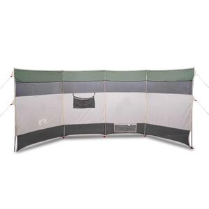 vidaXL Vjetrobran za kampiranje zeleni 366 x 152 x 152 cm vodootporni
