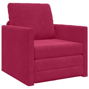 vidaXL Krevet na razvlačenje Vinska crvena 74 x 77 x 81 cm Bar&scaron;un