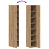 vidaXL Highboard 2 pcs Umjetnički hrast 30 x 42,5 x 185 cm
