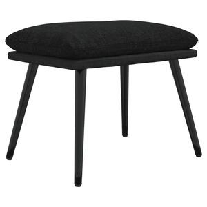 vidaXL Tabure crni 45x29,5x35 cm od tkanine i umjetne kože